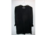 Chanel Black Silk Tunic, gold buttons - size 40