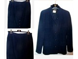 Chanel Boucle Navy suit, size 38