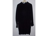 Charlotte Neuville black velvet dress with pleats - size 8(US) Picture not good - must be seen