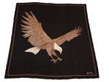 Mark Cross silk eagle scarf, circa 1980