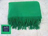 Hermes Green cashmere/wool wrap - 67x52