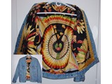 Levi's jacket with Hermes Brazil scarf lining, size 8