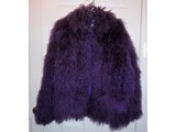 Mongolian lamb purple jacket