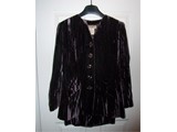 YSL crushed velvet suit - Aubergine, size 42