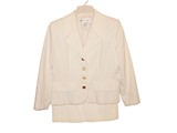 YSL white pique suit- size 40